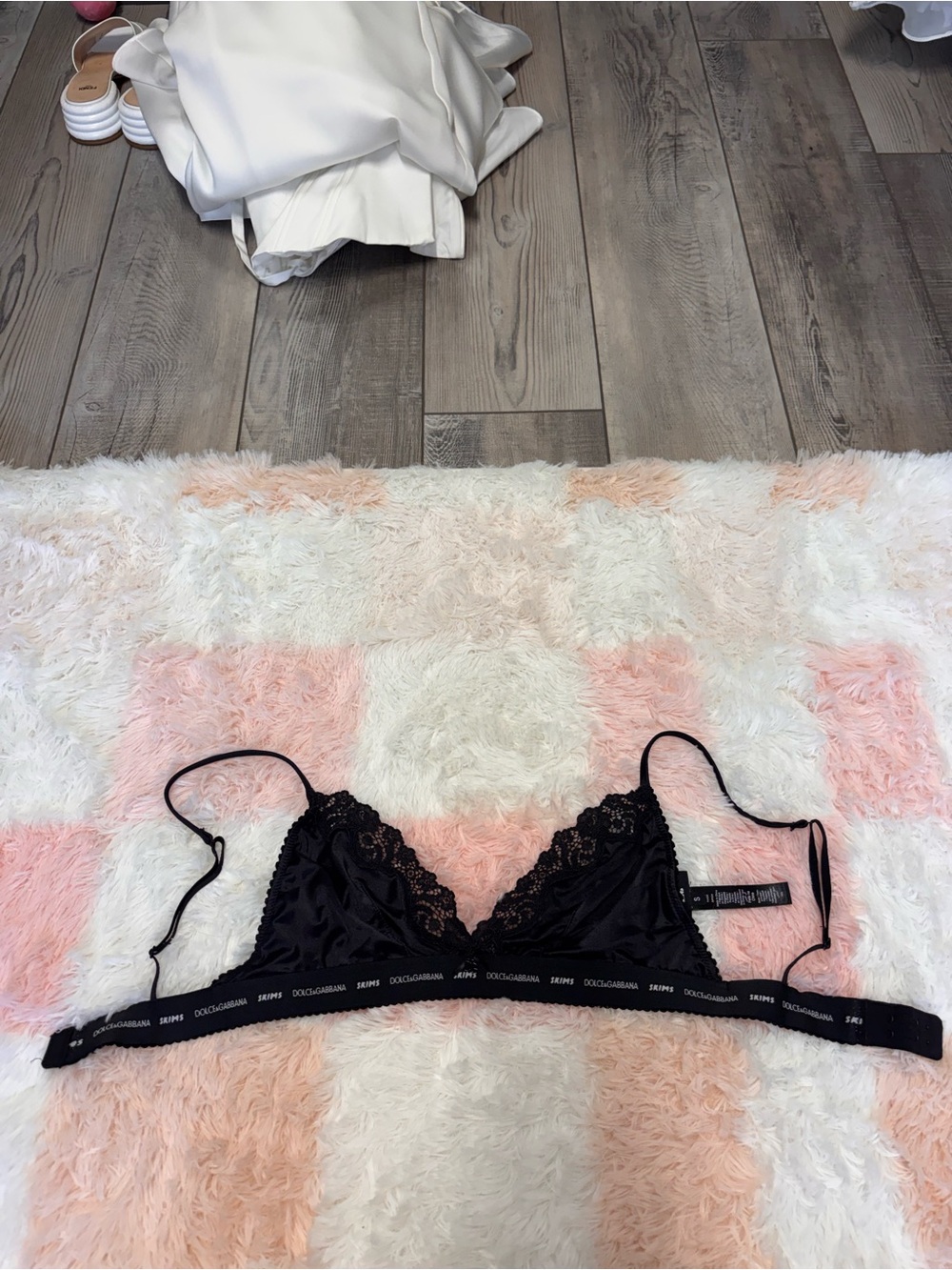Dolce & Gabbana Black Lace Triangle Bralette